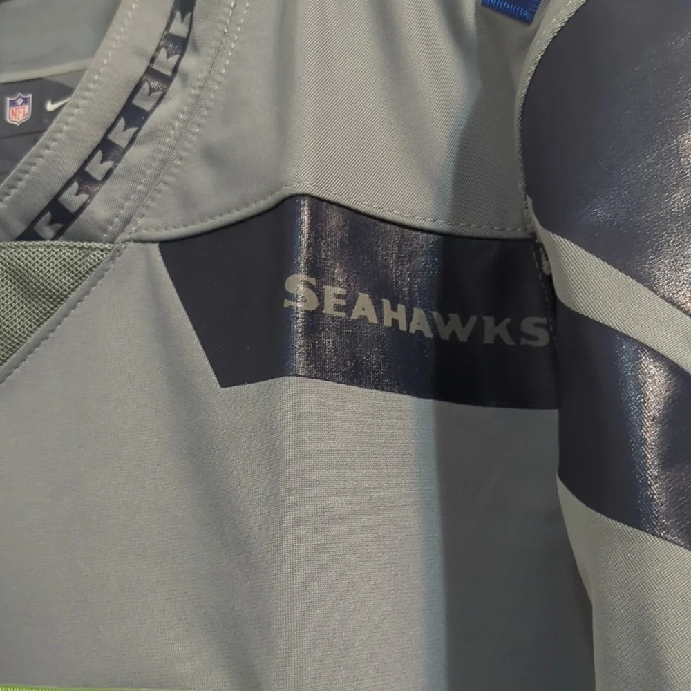 Nike Infield Seattle Seahawks Adams #33 Gray Jersey NWT - Picture 5 of 6